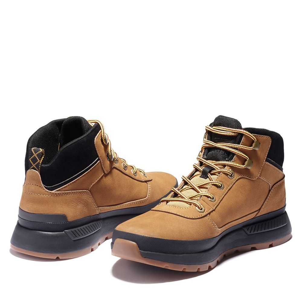 Tenisi Timberland Barbati Maro/Negrii - Field Trekker Mid Boots - Romania - YNMXKA158